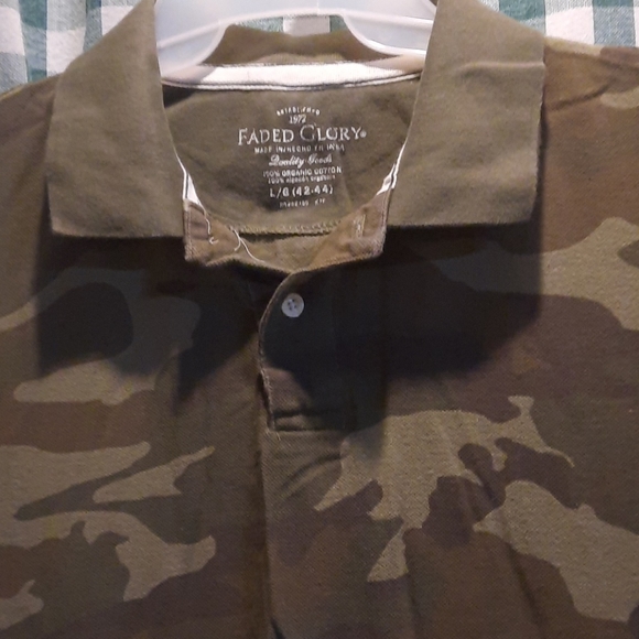 MENS SHORT SLEEVES  CAMOUFLAGE SHIRT - Picture 3 of 4